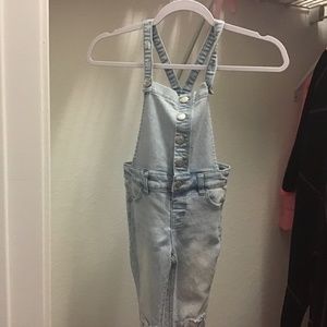 Long ripped cute overalls